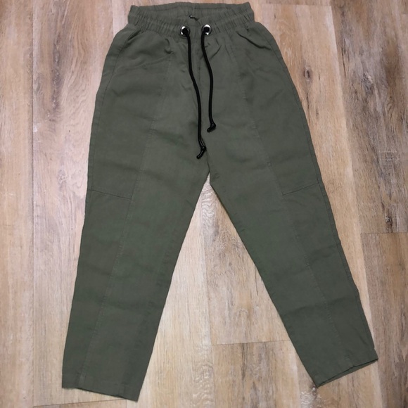 Zara Army Green Pants - Picture 3 of 9